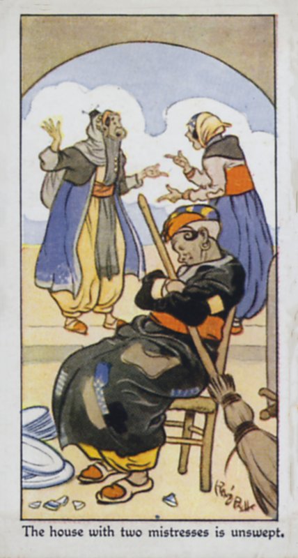 A ház két úrnővel sepretlen alkotó: René Bull