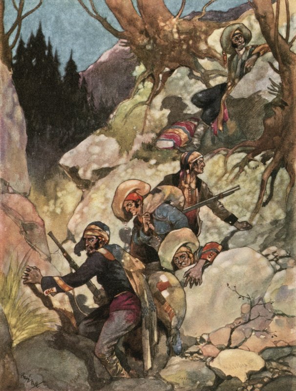 A csempészek tülekedése alkotó: René Bull