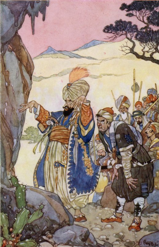 Szezám tárulj! (színes litó) alkotó: René Bull