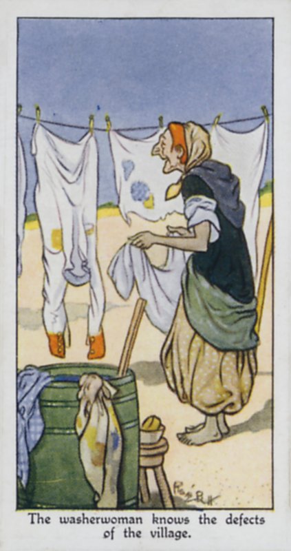 A mosónő ismeri a falu hibáit (színes litó) alkotó: René Bull