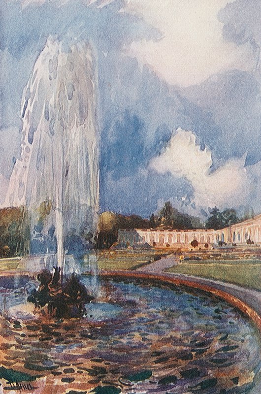 Szökőkút a Grand Trianonnál, Versailles alkotó: Rene Binet