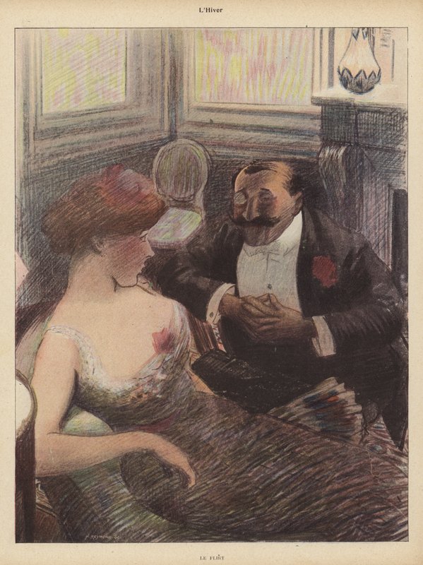 Tél: a flört (színes litó) alkotó: Rene George Hermann Paul