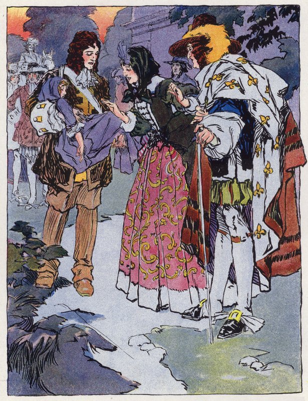 Saint-Cyr tanítványa XIV. Lajos alatt (színes litó) alkotó: Rene Vincent