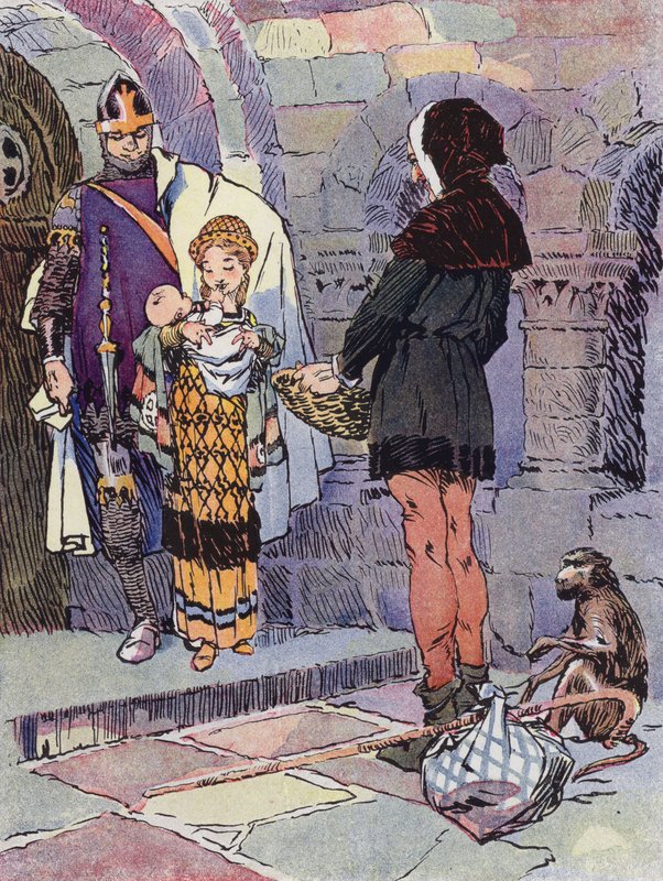 A feudális idők kislánya (színes litó) alkotó: Rene Vincent