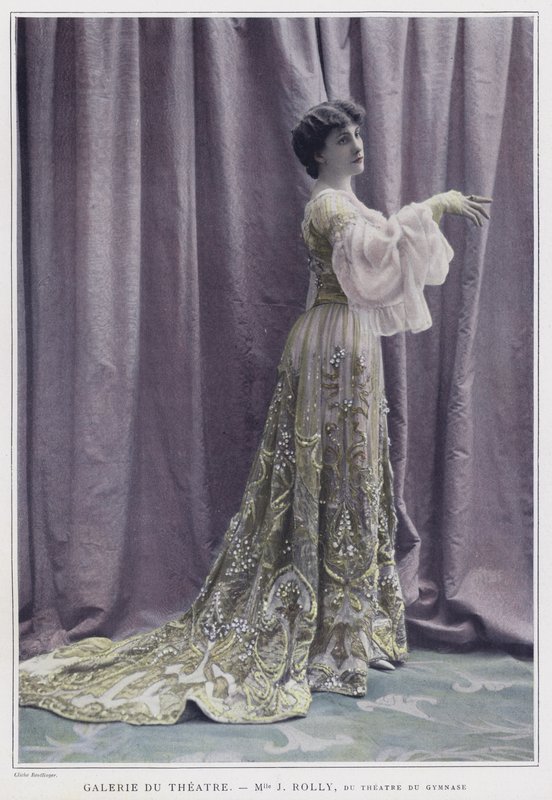 Jane Rolly, francia színésznő (színes fotó) alkotó: Reutlinger Studio