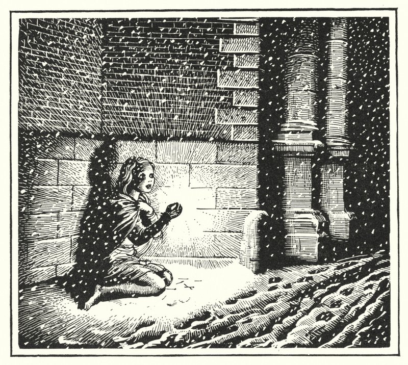Hans Christian Andersen: The Little Match Girl (litho) alkotó: Rex (after) Whistler
