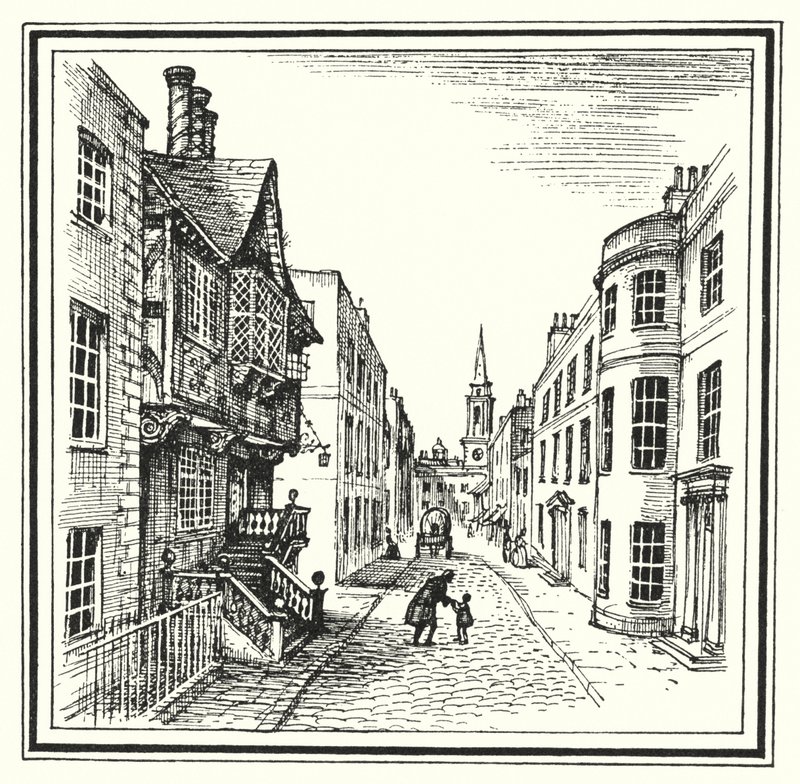 Hans Christian Andersen: A régi ház (litho) alkotó: Rex (after) Whistler