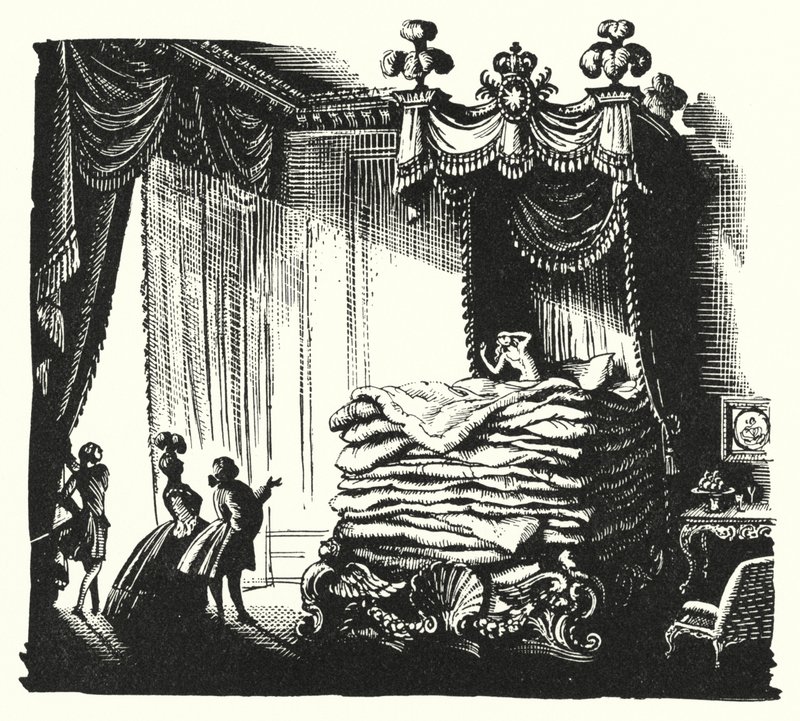 Hans Christian Andersen: Az igazi hercegnő (litho) alkotó: Rex (after) Whistler