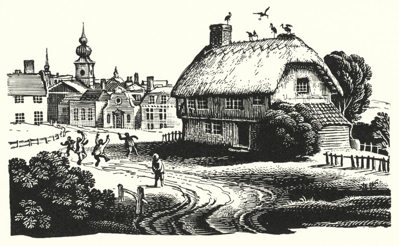Hans Christian Andersen: A gólyák (litho) alkotó: Rex (after) Whistler