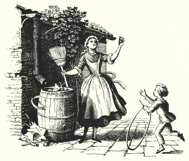 Hans Christian Andersen: A felső és a labda (litho) alkotó: Rex (after) Whistler