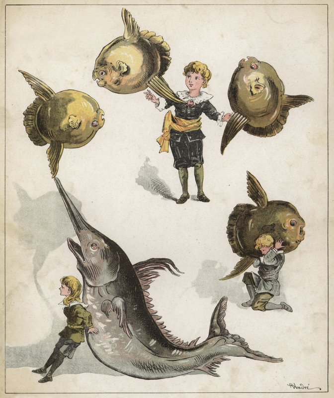 Halgimnasztika (chromolitho) alkotó: Richard Andre