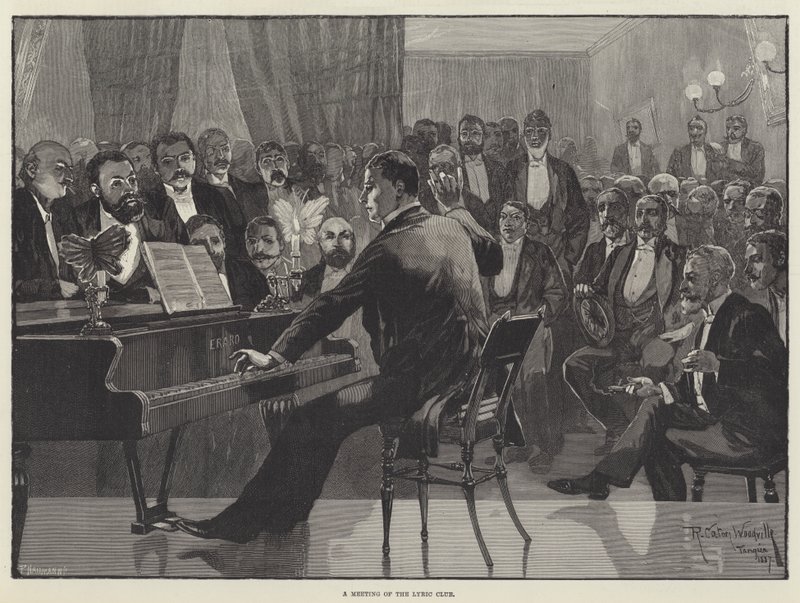 A Lyric Club találkozója alkotó: Richard Caton Woodville junior