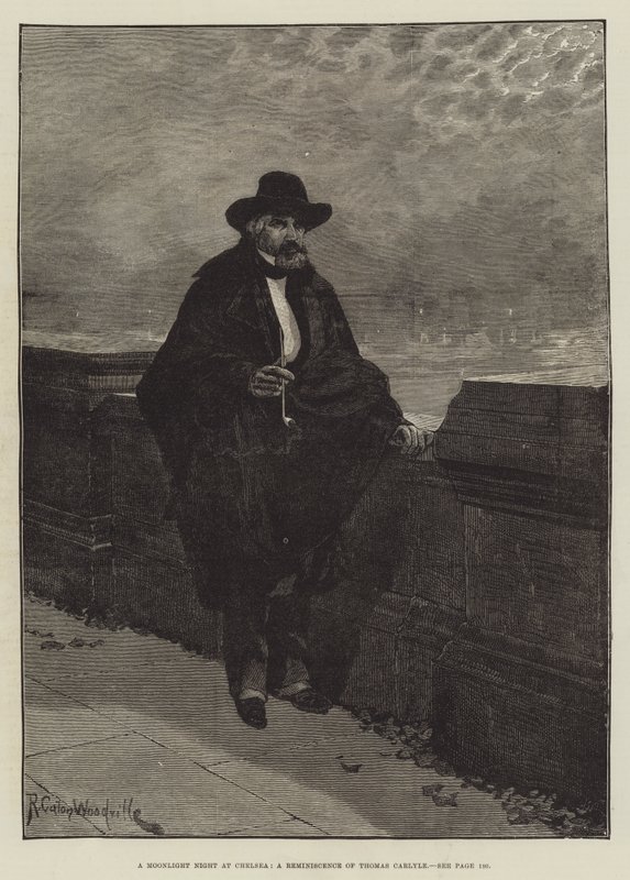 Holdfényes éjszaka a Chelsea-ben, Thomas Carlyle visszaemlékezése alkotó: Richard Caton Woodville junior