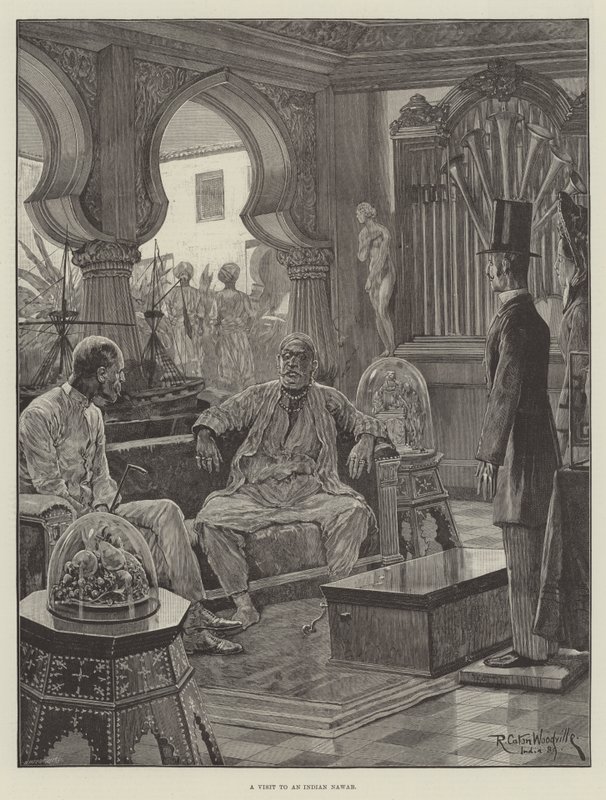 Látogatás egy indiai Navabnál alkotó: Richard Caton Woodville junior
