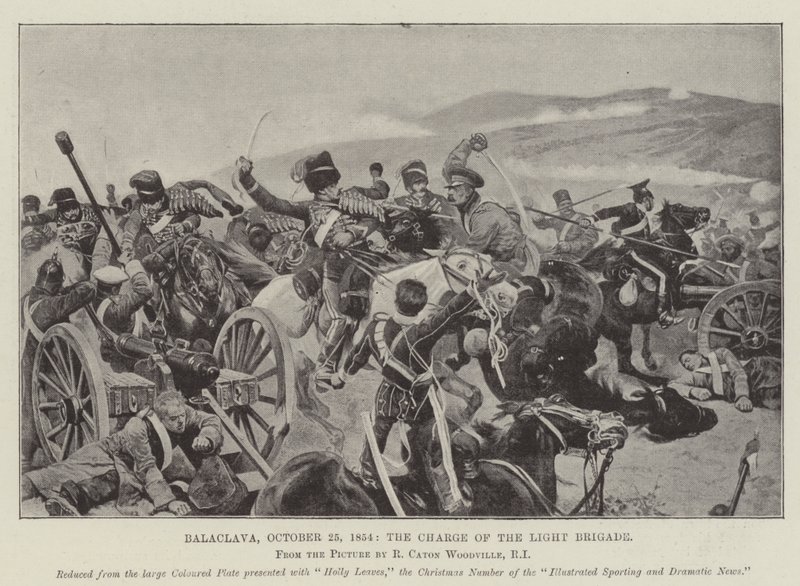 Balaclava, 1854. október 25., a Könnyűdandár rohama alkotó: Richard Caton Woodville junior