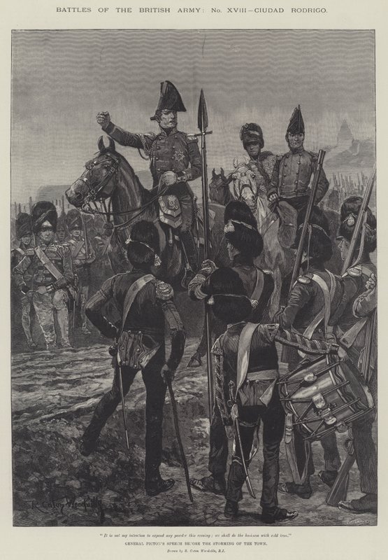 A brit hadsereg csatái, Ciudad Rodrigo alkotó: Richard Caton Woodville junior