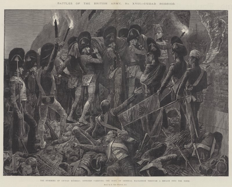 A brit hadsereg csatái, Ciudad Rodrigo alkotó: Richard Caton Woodville junior
