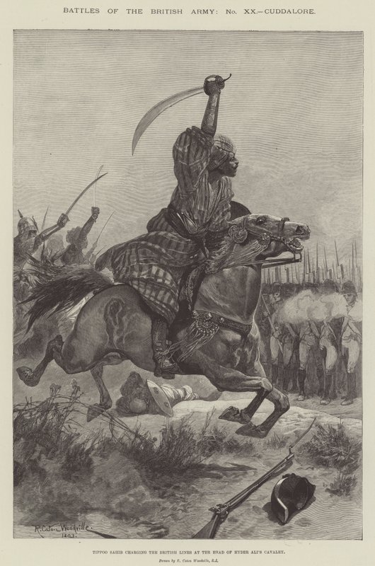 A brit hadsereg csatái, Cuddalore alkotó: Richard Caton Woodville junior