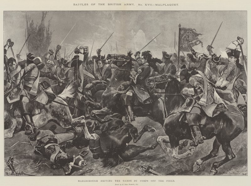 A brit hadsereg csatái, Malplaquet alkotó: Richard Caton Woodville junior