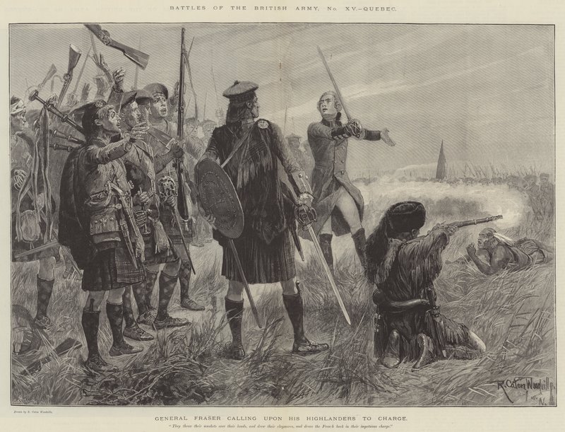 A brit hadsereg csatái, Quebec alkotó: Richard Caton Woodville junior