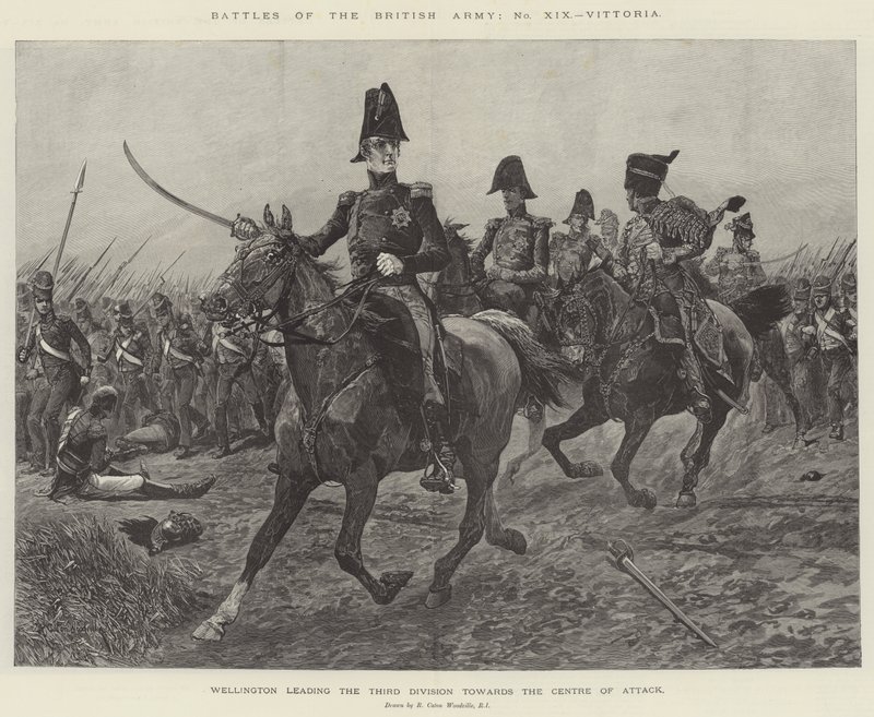 A brit hadsereg csatái, Vittoria alkotó: Richard Caton Woodville junior