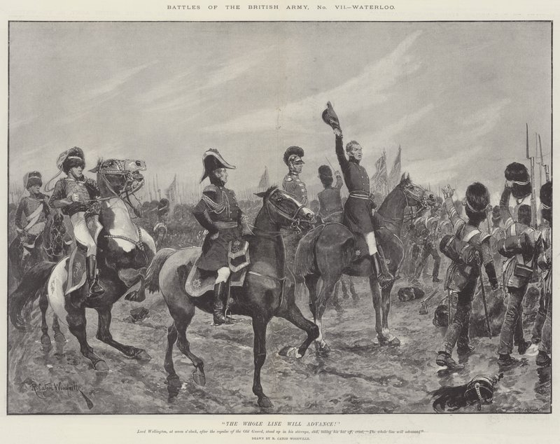 A brit hadsereg csatái, Waterloo alkotó: Richard Caton Woodville junior