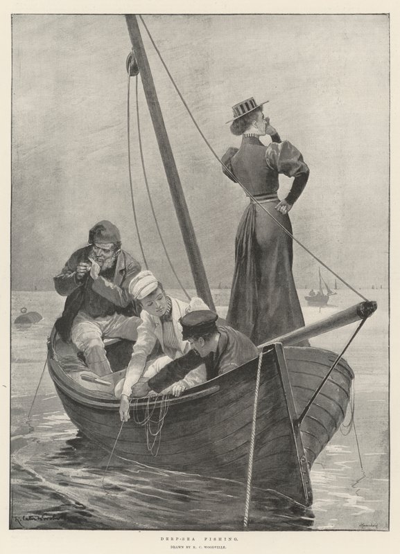 Mélytengeri halászat alkotó: Richard Caton Woodville junior
