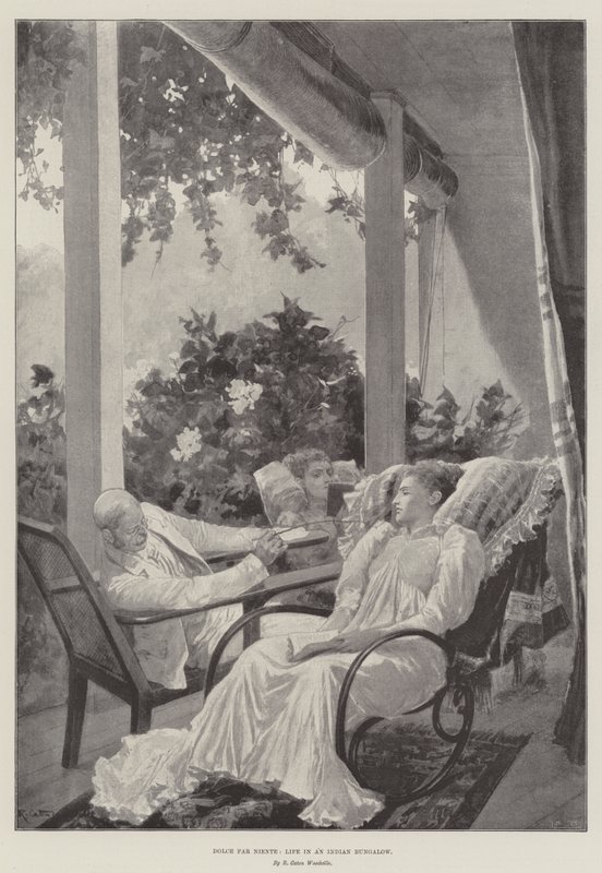 Dolce Far Niente, Élet egy indiai bungalóban alkotó: Richard Caton Woodville junior