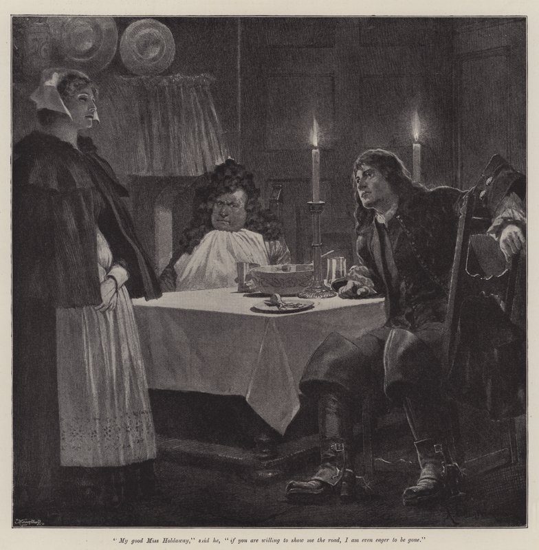 Illusztráció: The Great North Road, Robert Louis Stevenson alkotó: Richard Caton Woodville junior
