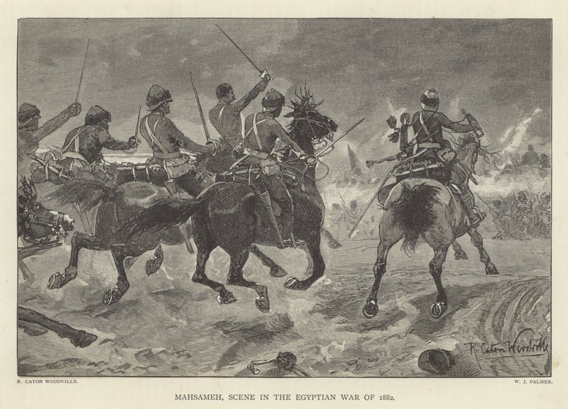 Mahsameh, az 1882-es egyiptomi háború jelenete alkotó: Richard Caton Woodville junior
