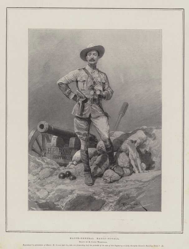 Baden-Powell vezérőrnagy alkotó: Richard Caton Woodville junior