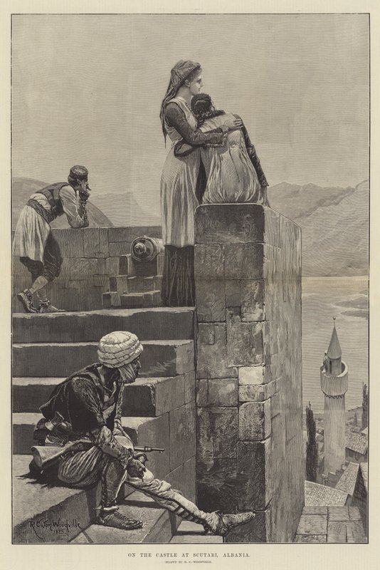 A scutari kastélyon, Albánia alkotó: Richard Caton Woodville junior