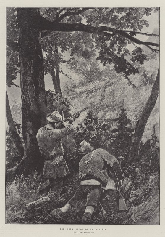 Őzvadászat Ausztriában alkotó: Richard Caton Woodville junior