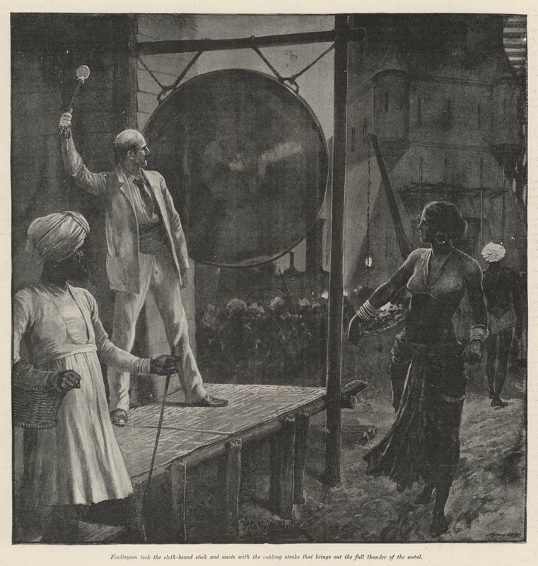 A hídépítők, Rudyard Kipling litho alkotó: Richard Caton Woodville junior