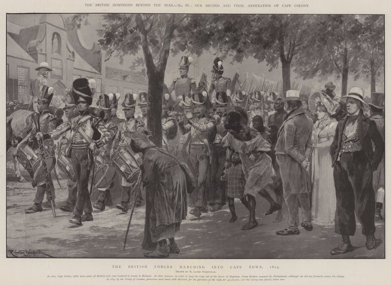 A tengeren túli brit uradalmak, Cape Colony második és utolsó annektálása alkotó: Richard Caton Woodville junior