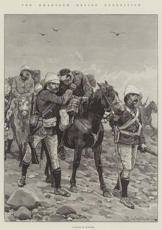 A kartúmi segélyexpedíció alkotó: Richard Caton Woodville junior
