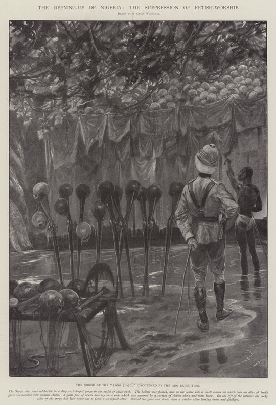 Nigéria megnyitása, a fétisimádat elnyomása alkotó: Richard Caton Woodville junior