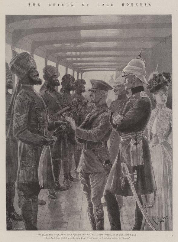 Lord Roberts visszatérése alkotó: Richard Caton Woodville junior