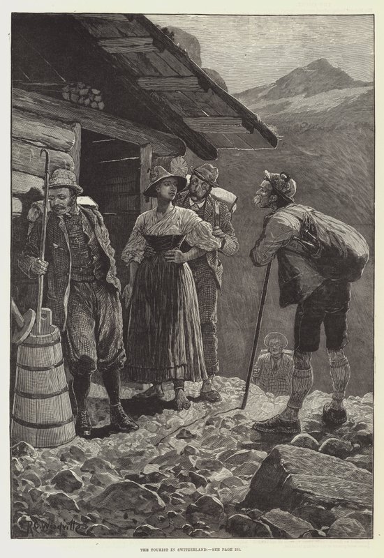 A turista Svájcban alkotó: Richard Caton Woodville junior