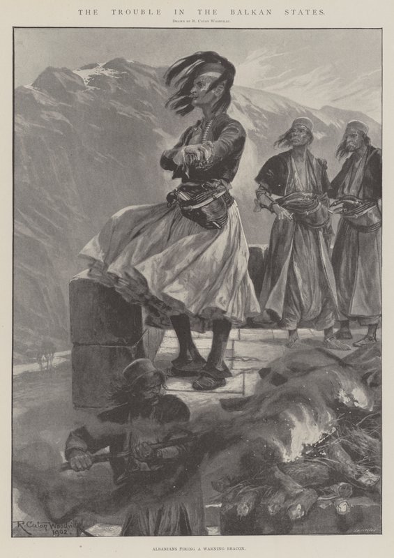 Baj a balkáni államokban alkotó: Richard Caton Woodville junior