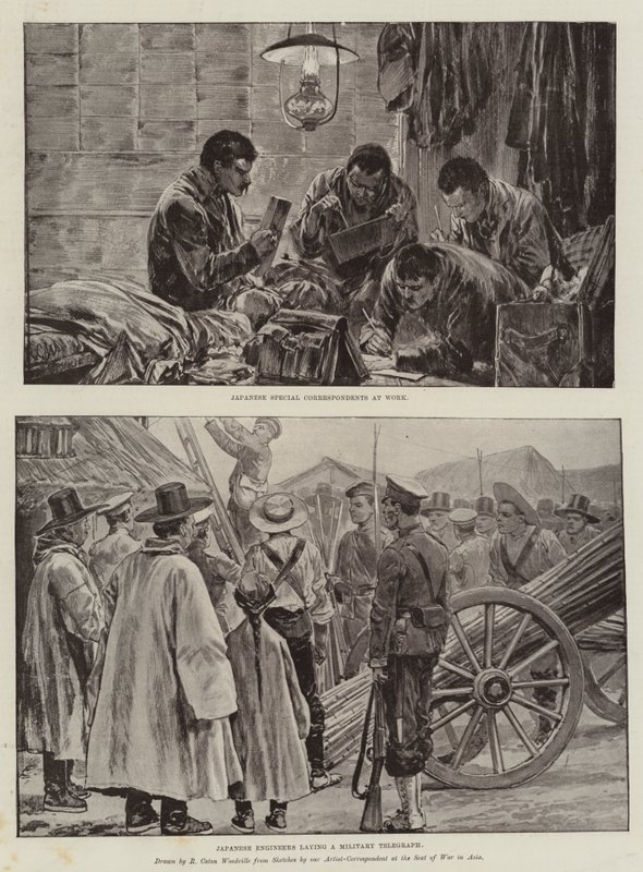 A háború Kelet-Ázsiában alkotó: Richard Caton Woodville junior