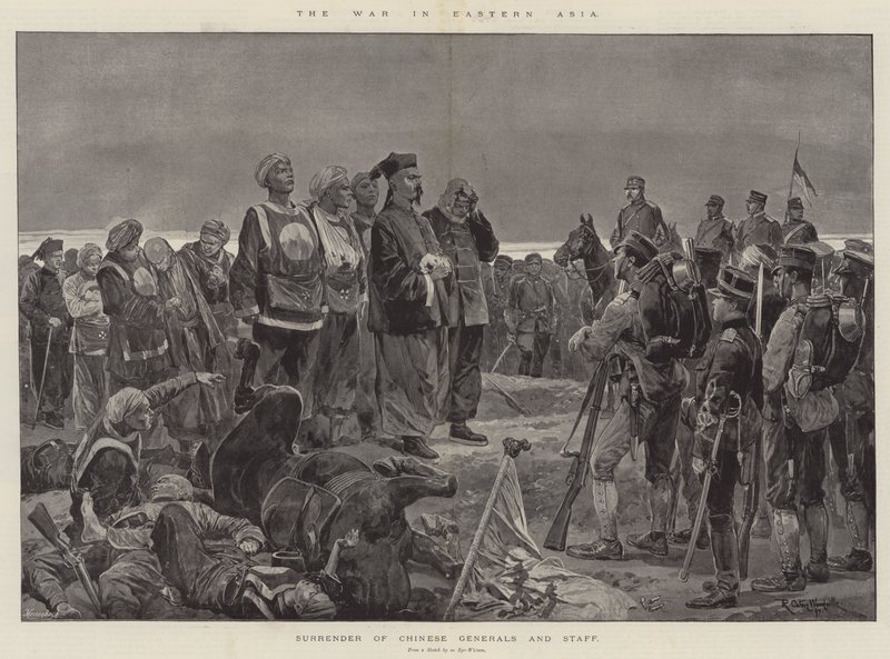 A háború Kelet-Ázsiában alkotó: Richard Caton Woodville junior