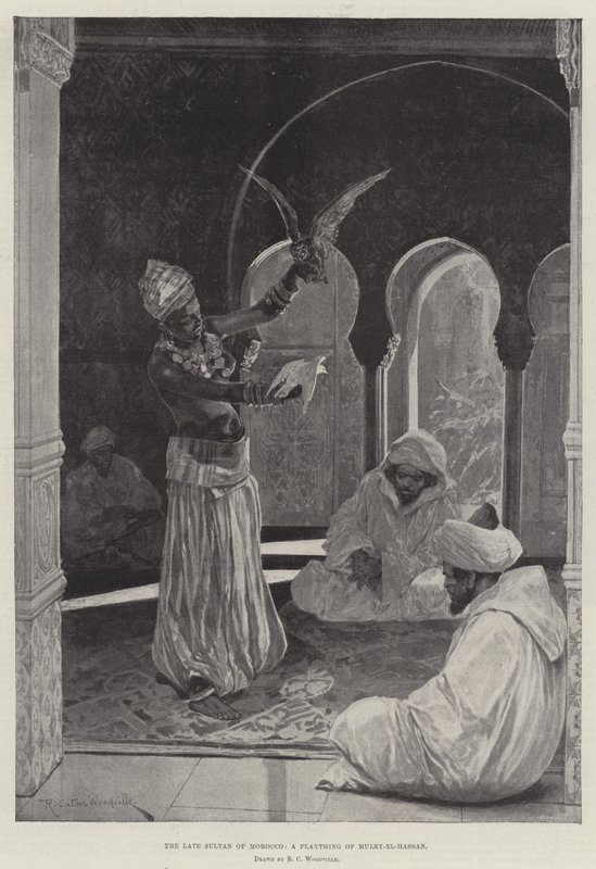 A néhai marokkói szultán, Muley-el-Hassan játékszere. alkotó: Richard Caton Woodville junior