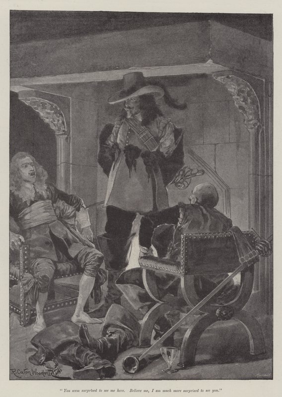 A vörös köntös alatt, Stanley J Weyman alkotó: Richard Caton Woodville junior