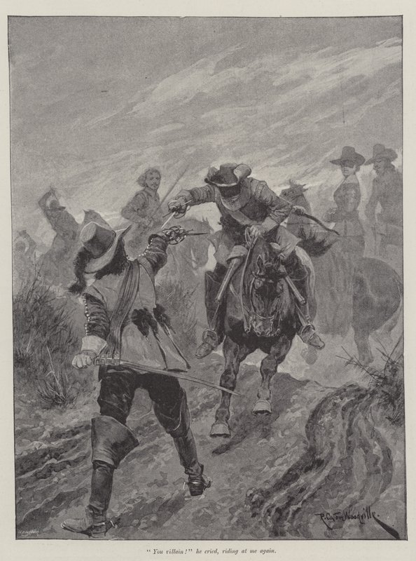 A vörös köntös alatt, Stanley J Weyman alkotó: Richard Caton Woodville junior
