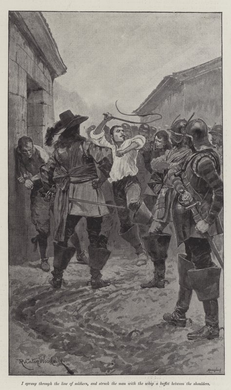 A vörös köpeny alatt, írta Stanley J Weyman alkotó: Richard Caton Woodville junior