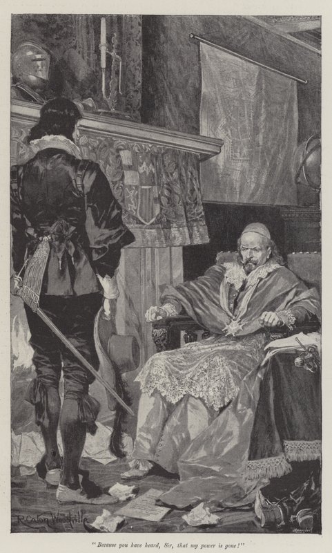 A vörös köntös alatt, Stanley J Weyman litho alkotó: Richard Caton Woodville junior