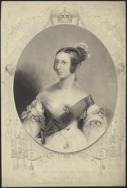 Viktória királynő portréja alkotó: Richard James Lane