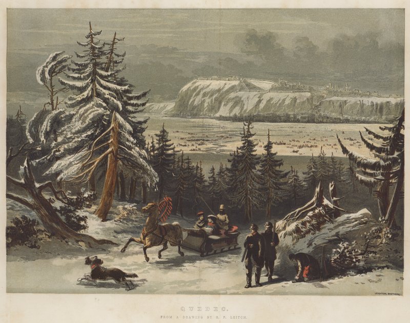 Quebec (chromolitho) alkotó: Richard Principal Leitch