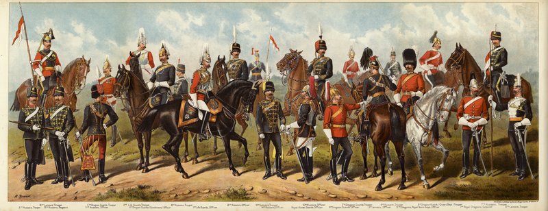 Brit lovasságunk, 1890 alkotó: Richard Simkin